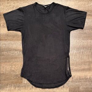 Rustic Dime Short Sleeve T-Shirt with Side Zips